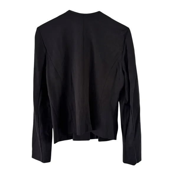 Alice Hope Moto Jacket Black Zip Up Blazer Career Office Fitted‎ Size M - Image 2