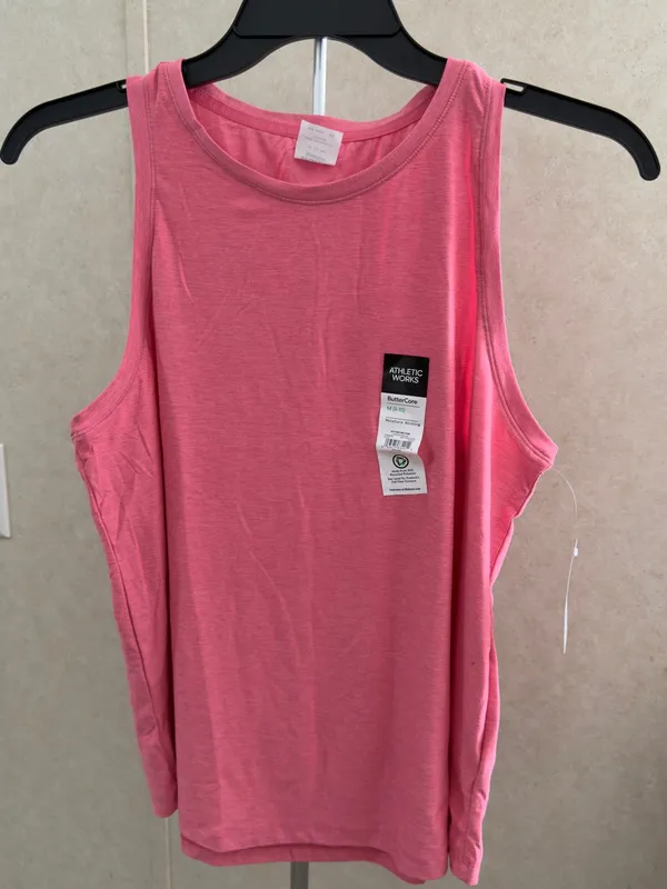 Athletic Works Pink Scoop Neck Tank Top - Image 3