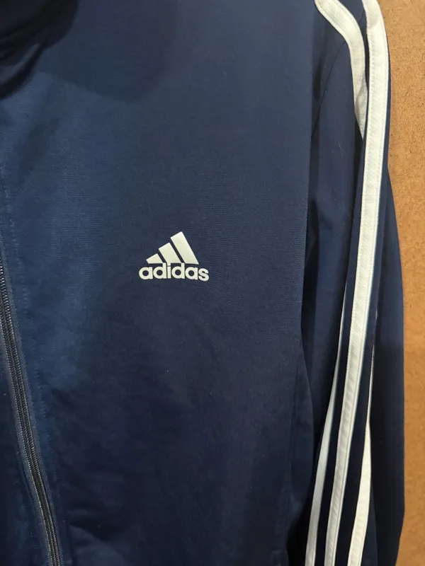 Adidas man 3 stripes track jacket navy M  - Image 3