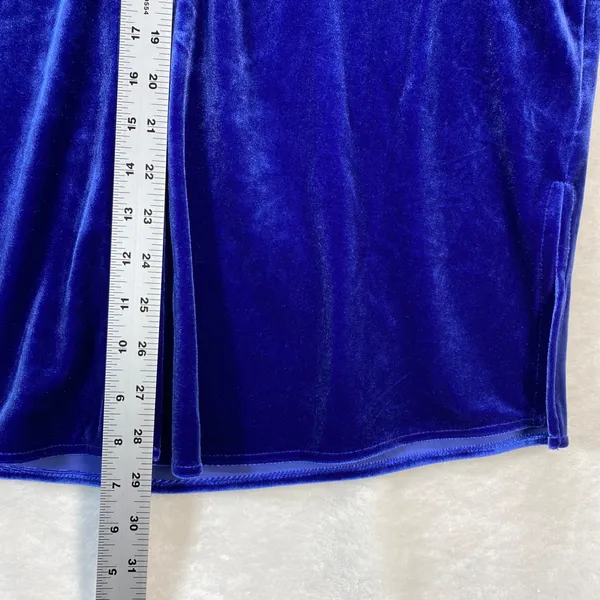 Susan Graver Velvet Tunic‎ Top Ruched Sleeve Button Down Shirt Size M - Image 3