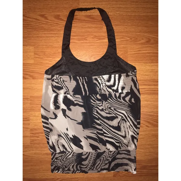 Beaded animal print halter Size M - Image 2