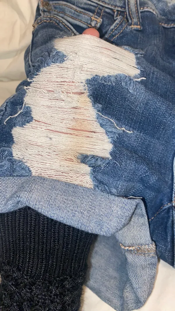 Outfitters Ripped Jean Shorts - Image 6