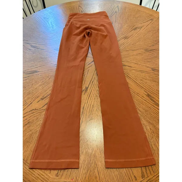 Lululemon Align High-Rise Mini-Flare Pant Terracotta Orange Nulu LW5FCHS Size 2 - Image 7