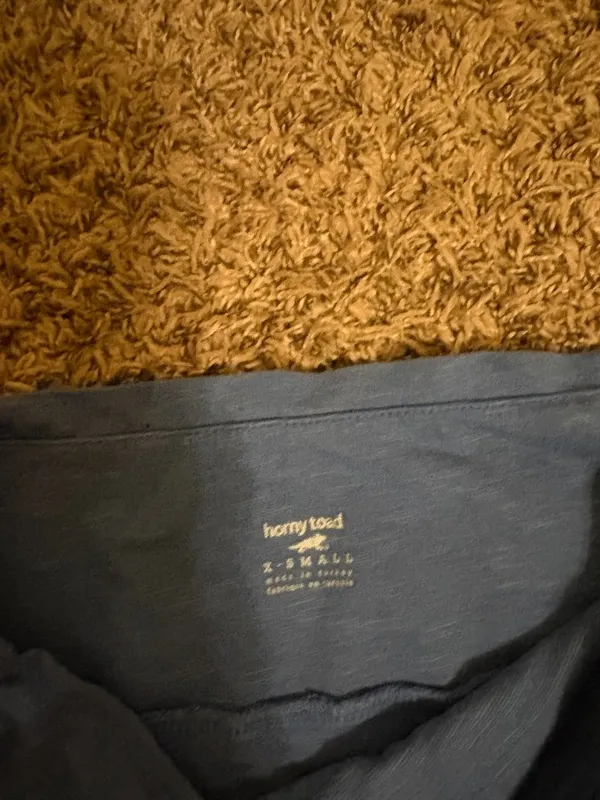 Horny Toad Athletic Skirt XS Xtra Small Solid Blue Pull On Style Elastic Waist - Image 2