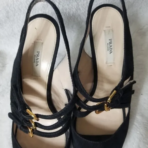 Prada 3 strap slingback heels - Image 5