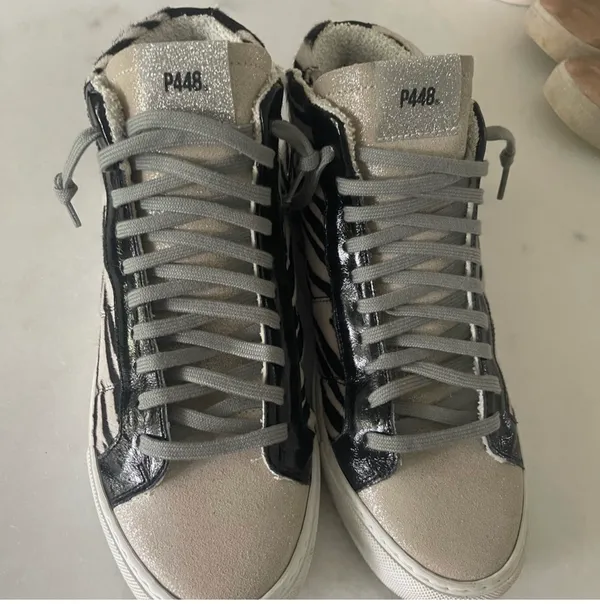 P448 Sneakers Zebra High Top Sneakers - Image 4