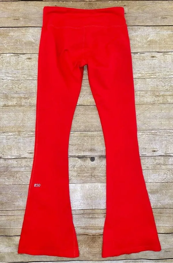 Splits59 Raquel Red Flare Legging Pant Activewear - Image 3