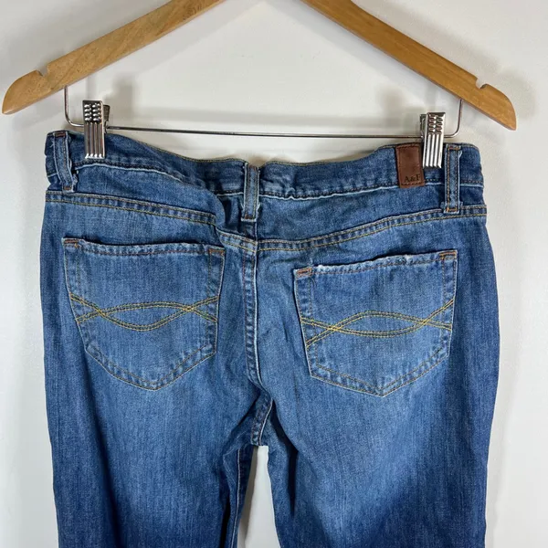 Abercrombie &‎ Fitch Womens Bootcut Jeans Size 8S Medium Wash Blue Denim Cotton - Image 8
