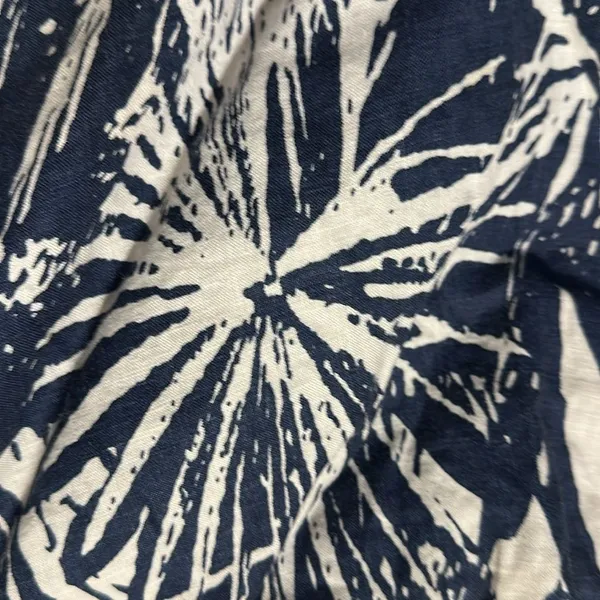 Banana Republic linen romper‎ size 14 white/navy - Image 3