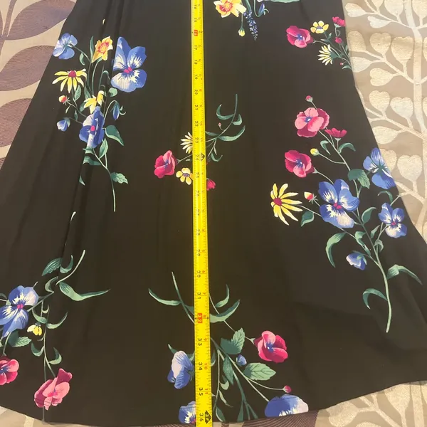 NWT Old Navy Black Floral Women Sleeveless Dress Sz L - Image 6
