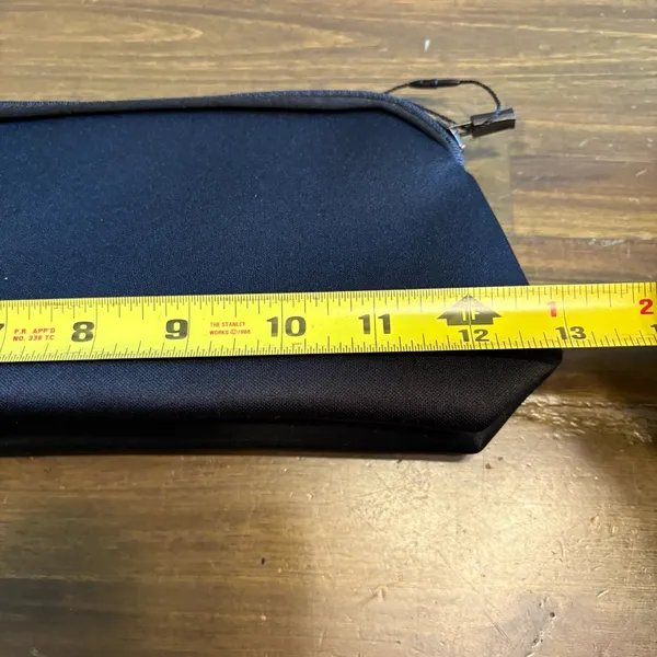 Skims Neoprene Black Pouch Zip Bag Travel Case Storage Logo Kim Kardashian - Image 3