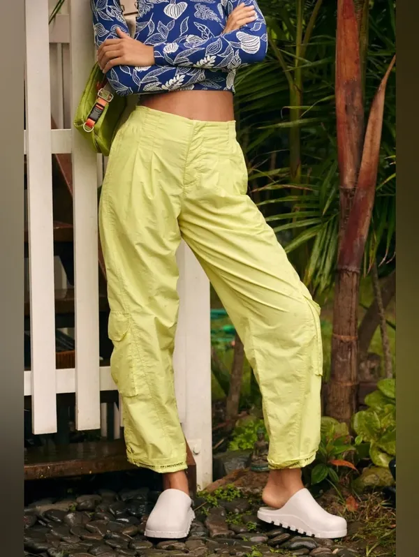 Free People Movement Mesmerize Me Pants Yellow - Image 2