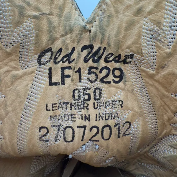 Old West Canyon‎ Leather Snip Toe Western Boots Tan Leather Women 5 LF1529 - Image 9