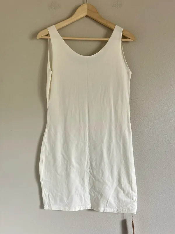 Skims Bodycon Tank Short Dress in Bone 2X Xxl NWT - Image 2