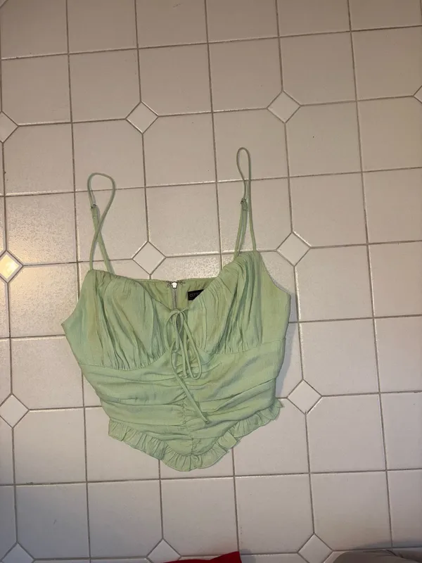 Cotton Candy LA Light Green Corset Top - Image 2