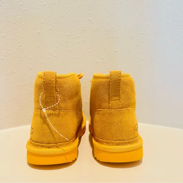 UGG Women's Yellow Suede Ankle Booties - Image 10