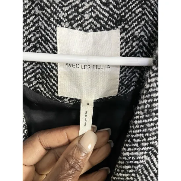 Anthropology Avec Les Filles Women's Tweed Jacket Size S - Image 5
