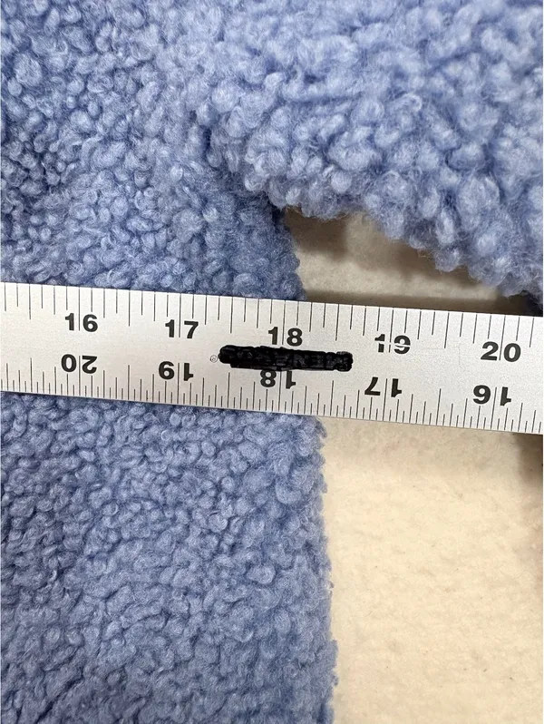 Avalanche Fleece Jacket Size S Blue Snap Front Sherpa Soft Outdoor - Image 7
