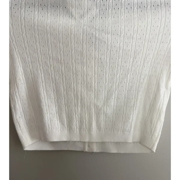Free People Cassie Cardi Front Button Ivory Women's Size‎ X-Small - Image 6