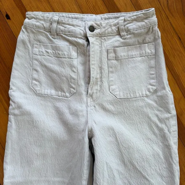 Rolla’s Sailor High-Rise Wide-Leg Jeans in Cream Size 29 - Image 6