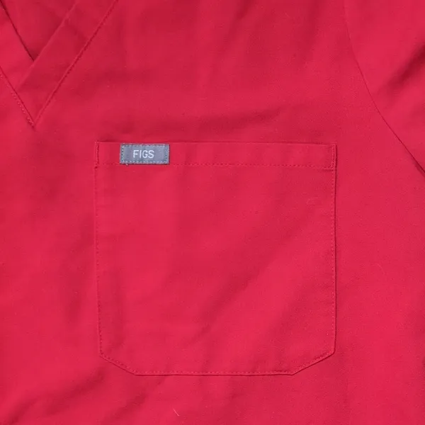 Figs Pop Red Limited Edition Catarina Scrub Top Size Large - Image 2