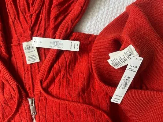 Hudson Cable Knit Full Zip Hoodie & Pants Set - L/ Xl - Image 6