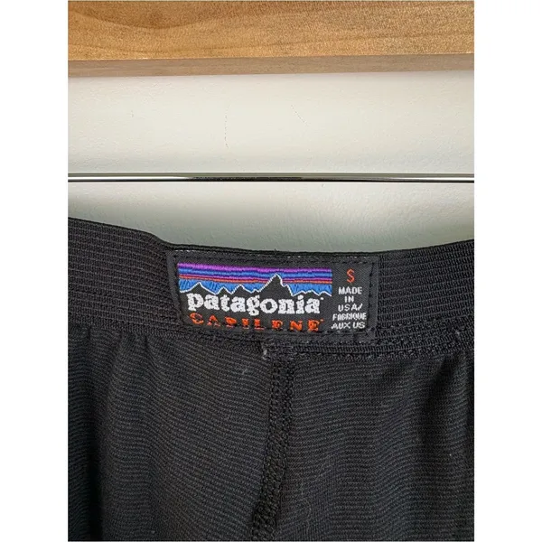 Patagonia Women Midweight Capilene Bottoms Size Small Style 44303 Vintage Black - Image 2