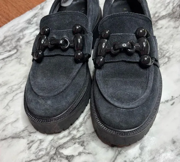 Ateliers Kai Chunky Platform Loafers Black made in Italy size 37 office goth - Image 3