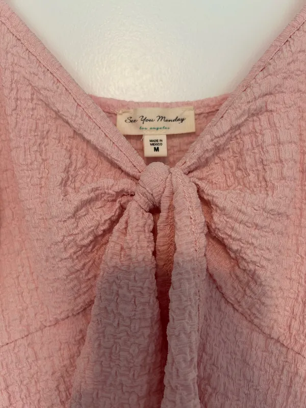See You Monday Pink mini dress - Image 2