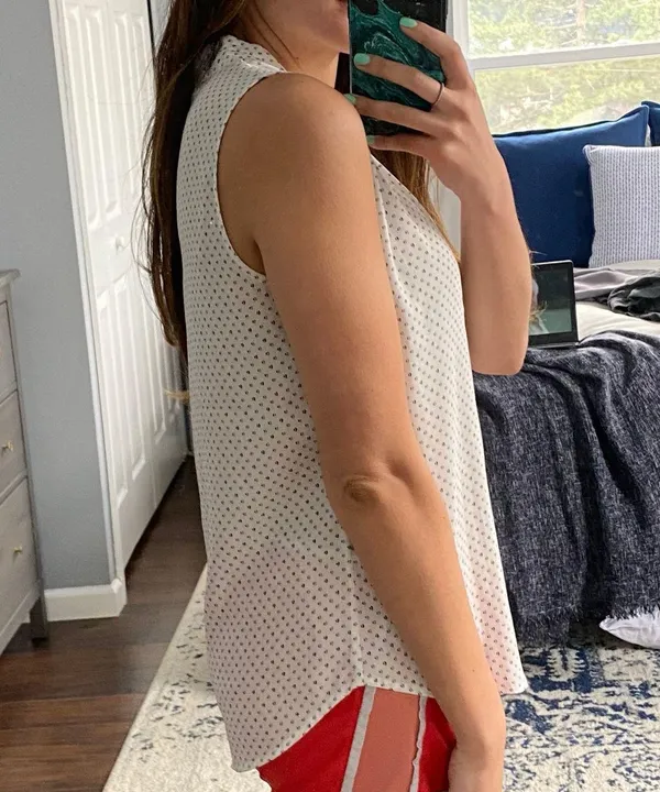 Ann Taylor Sleeveless White Blouse - Image 7