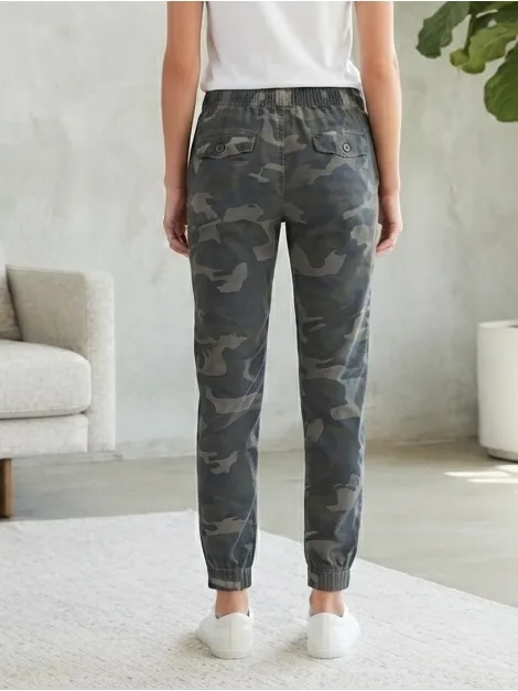 BLK Camo Joggers XL Black/Green EUC Gray - Image 7