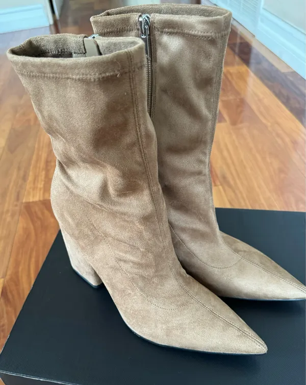 Marc Fisher LTD Suede Larry Pointed Toe Boots - Image 7