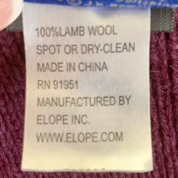 Harry Potter Gryffindor Scarf Costume Halloween Purple Yellow Stripe Lambs Wool - Image 7