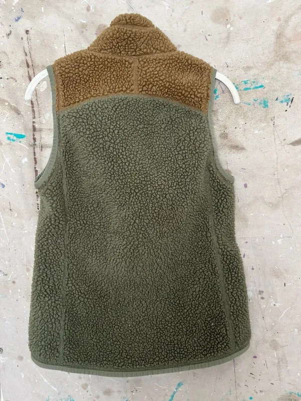 LL Bean Mountain Pile Fleece Vest Colorblock - Image 4