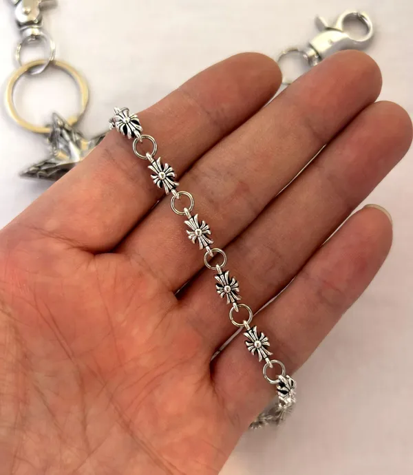 Pentagram Star Cross Pants Chain for Men Women,Jeans Chain,Keys Chain,Biker Wallet Chain,Streetwear Punk Hip Hop Unisex Style - Image 5