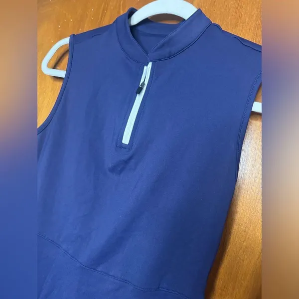 POTILI Tennis Dress for Women Golf Dress Zipper Workout Athletic Dresses - Image 3