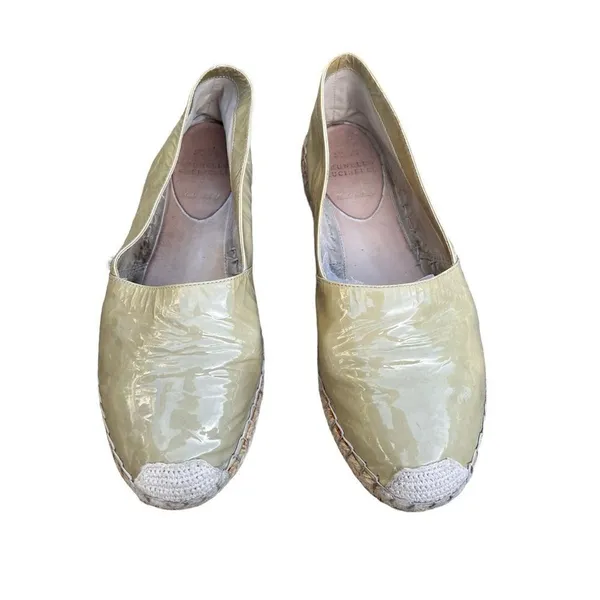 BRUNELLO CUCINELLI Green Patent Leather Espadrilles 36.5 - Image 2
