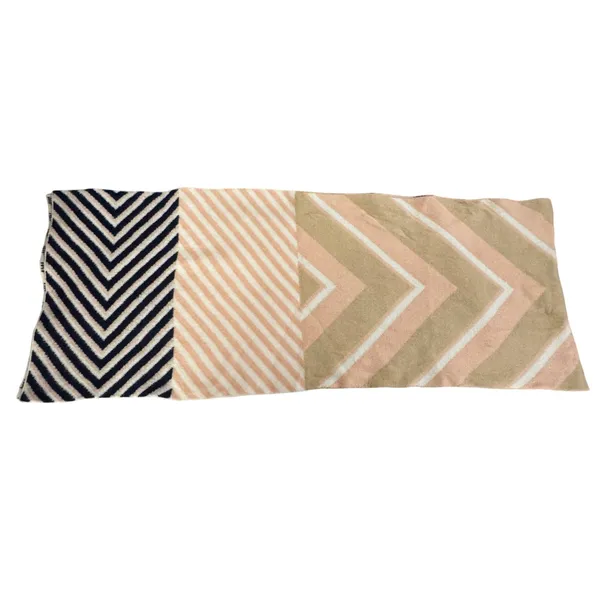 Maeve Anthropologie Tyrie Rose Womens Geometric Chevron Knit Scarf Striped‎ Wrap - Image 2