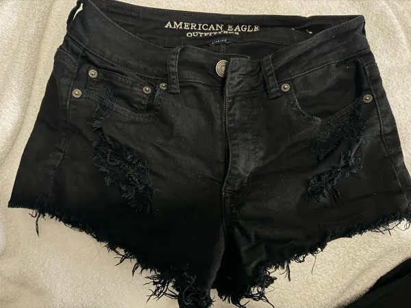 Black American Eagle Shorts - Image 4
