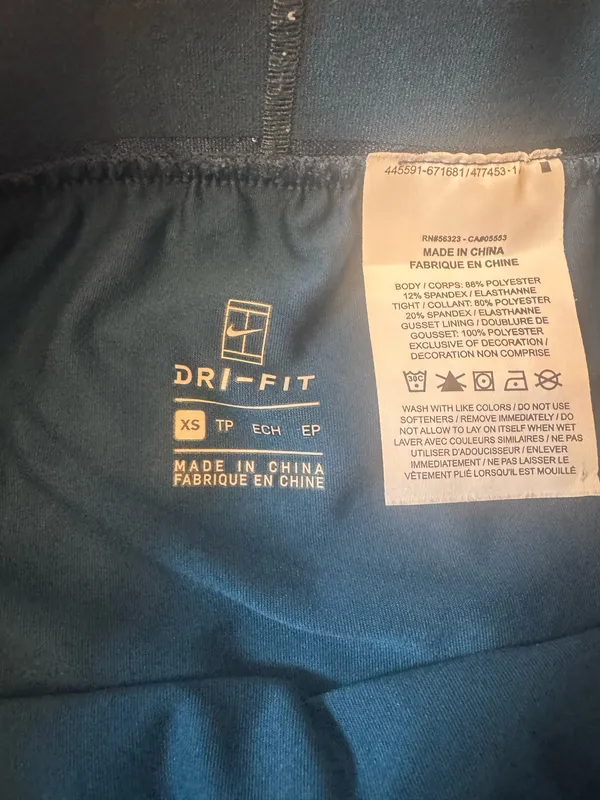 Nike Size XS Dri Fit Skirt Skort Blue - Image 3