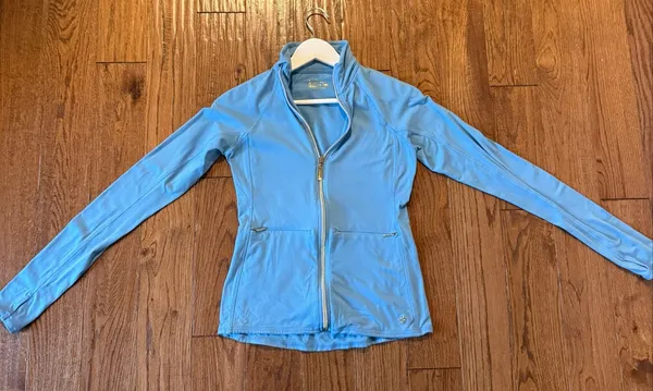 Lilly Pulitzer luxletic kapri striped zip up hoodie size xxs - Image 6