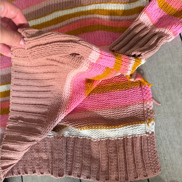 Aerie Multicolor Striped Turtleneck Sweater - Image 3
