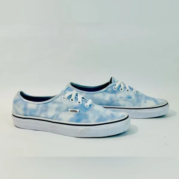 Vans Authenitc Tie Dye Blue and White size 6.5 - Image 2