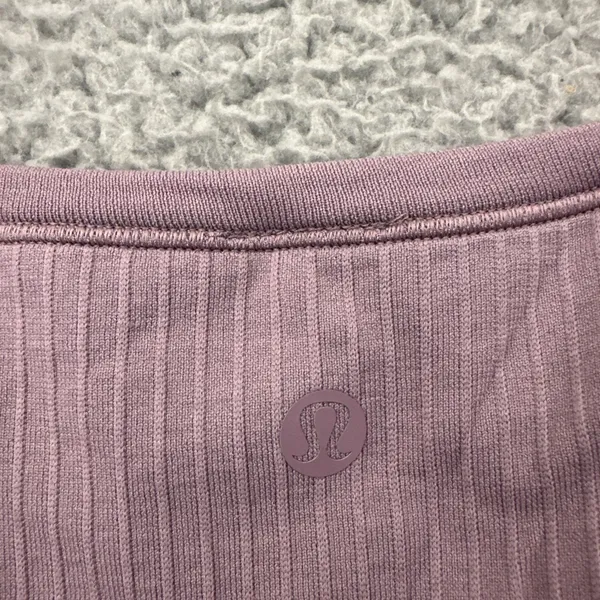 Lululemon Ebb to Street Cropped Racerback Tank Top Lavender Lux Women's 12 - Image 3