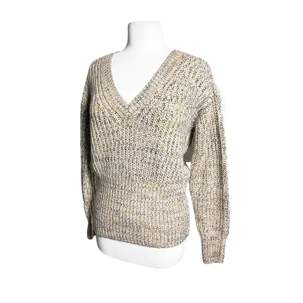 ANTHROPOLOGIE PILCRO Women’s Marika Vneck Marled Pullover Sweater - Image 3