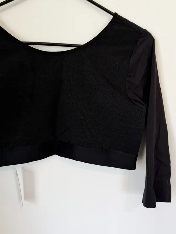 NWT Cupshe Black Zip-Up Shapewear Bralette - Size: Large - Image 5