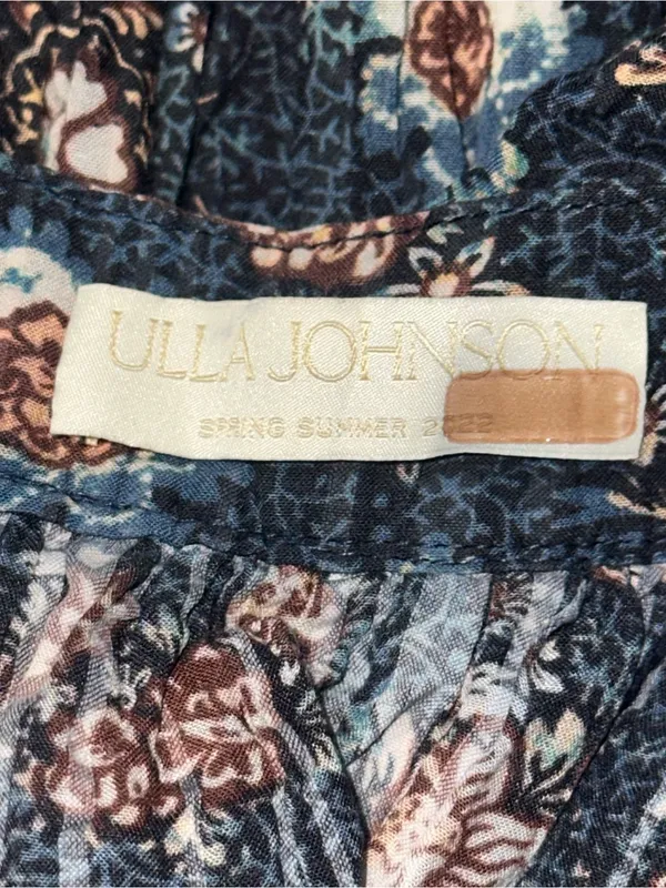 Ulla Johnson Women’s Size 8 Warner Square Neck Ruffle Peplum Cotton Blouse Top - Image 10