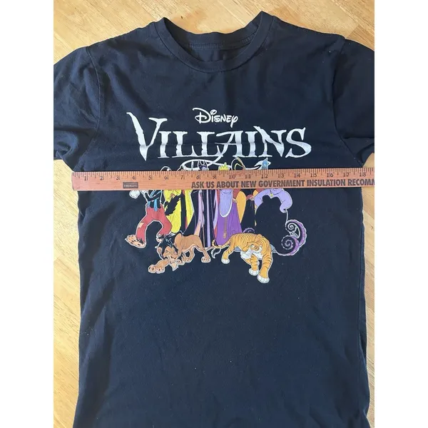 Disney Villains Graphic T Shirt Black Adult Large Short Sleeve Halloween Tee - Image 10