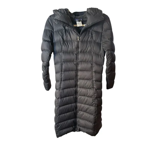 Patagonia‎ Downtown Loft Parka Black Goose Down Womens XS Puffer Coat - Image 11