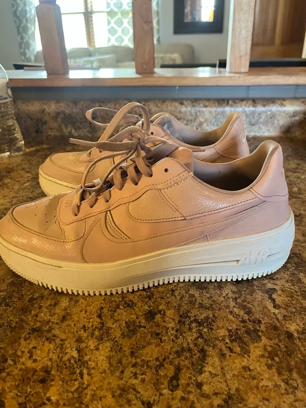 Nike Air Force 1 Low‎ Blush Pink Leather Sneakers - Image 2